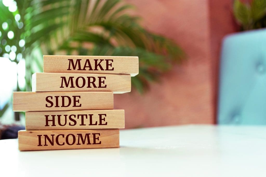 Side hustle income blocks