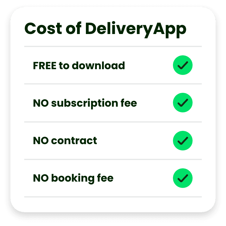 Costs of DeliveryApp