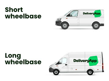 Short and long wheelbase vans