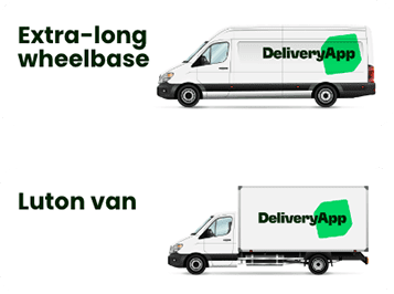 Extra long wheelbase and luton van