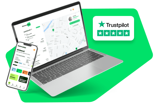 DeliveryApp Platform and Trustpilot 5 star review